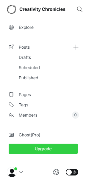 How to create blog on Ghost