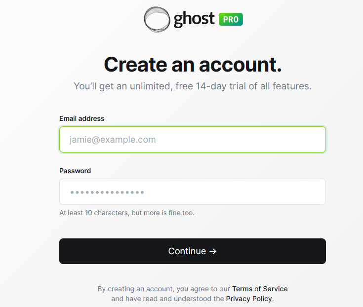 How to create blog on Ghost