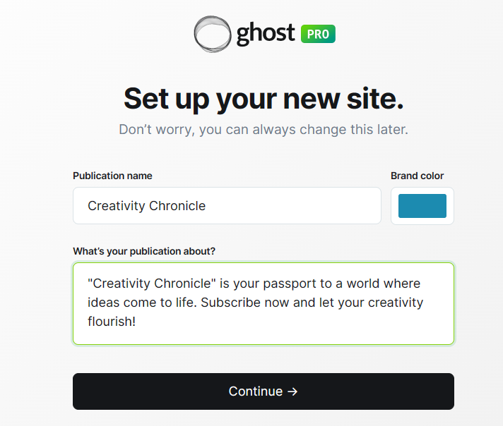 How to create blog on Ghost